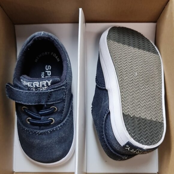 Sperry Wahoo Crib First Walker Kids Shoes - Picture 6 of 9